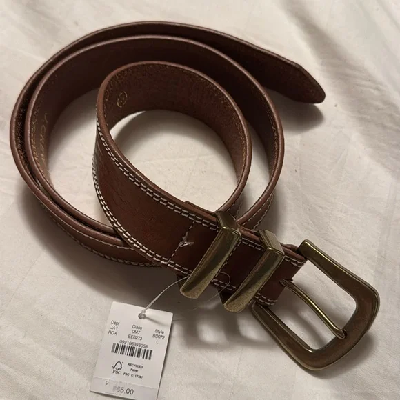J.Crew Leather belt with large gold buckle BD072 - Picture 3 of 6